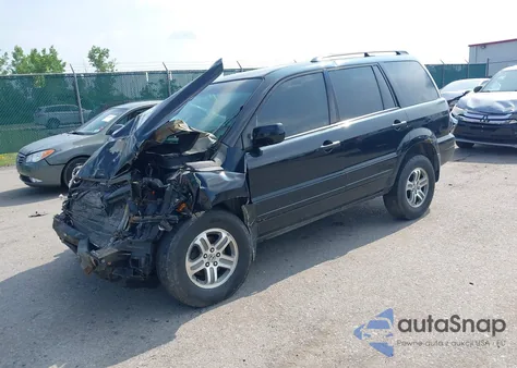 2004 Honda Pilot Ex from USA, damaged, VIN 2HKYF18744H581441